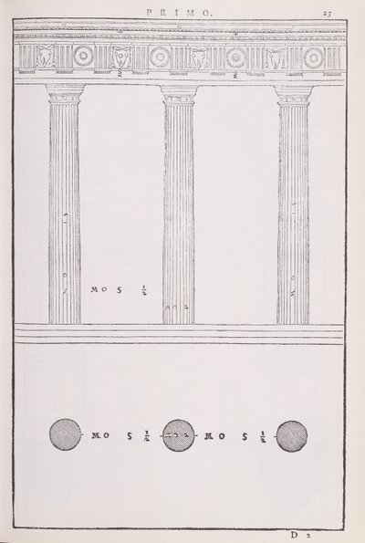 The Doric Order, Illustration from a Facsimile Copy of 